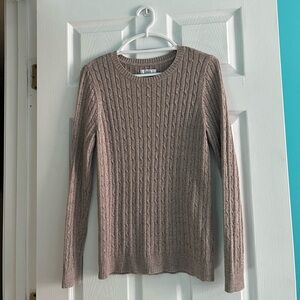 Croft & Barrow Cable Knit Crew-Neck Sweater